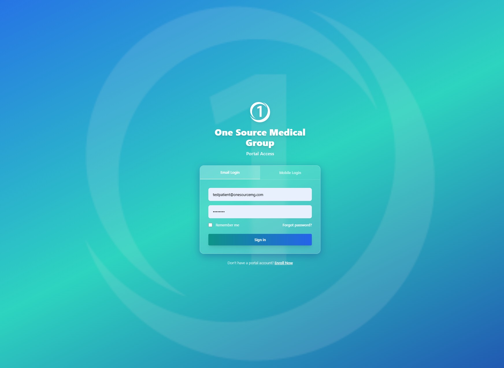 Clinical Portal Interface